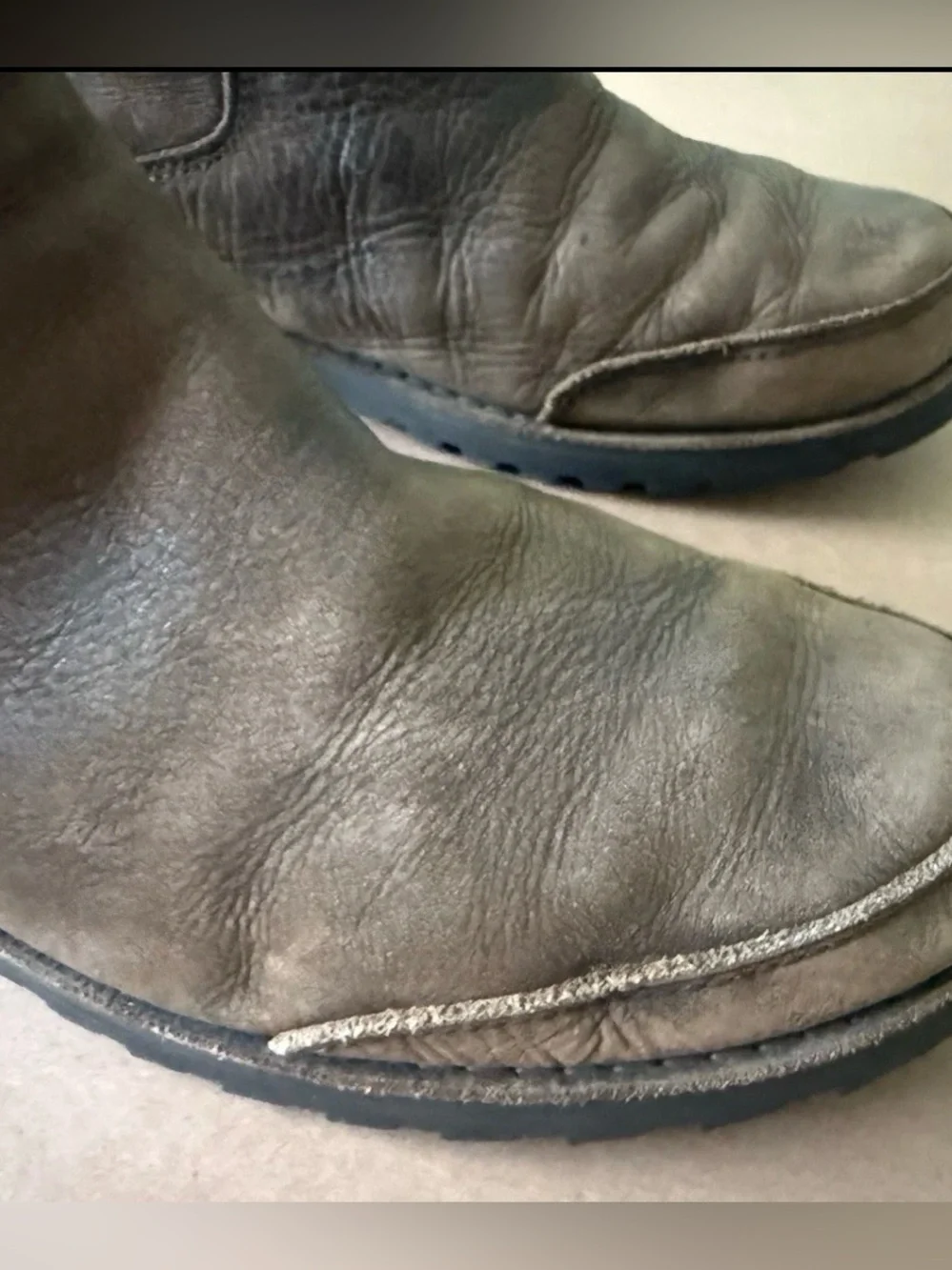 Ugg Herrick Chelsea Boots Mens Brown Leather Rugged Casual Pull On Ankle 11.5